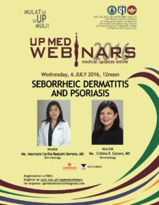 July 6, 2016: Seborrheic Dermatitis & Psoriasis